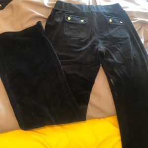 Juicy Couture Black Wide Leg Lounge Pant